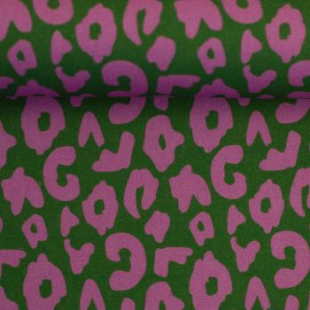 Preview: Dekodruck Happy Leo Pink/Grün by Cherry Picking von Swafing